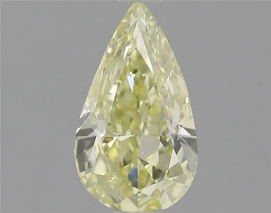 0.48ct Pear Natural Diamond (Colour Fancy Light Yellow, Clarity SI1, GIA Certified)
