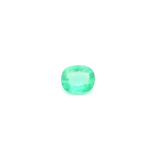 0.49ct Cushion Natural Emerald (Colour Green, Clarity Moderately Included, Cut Faceted)