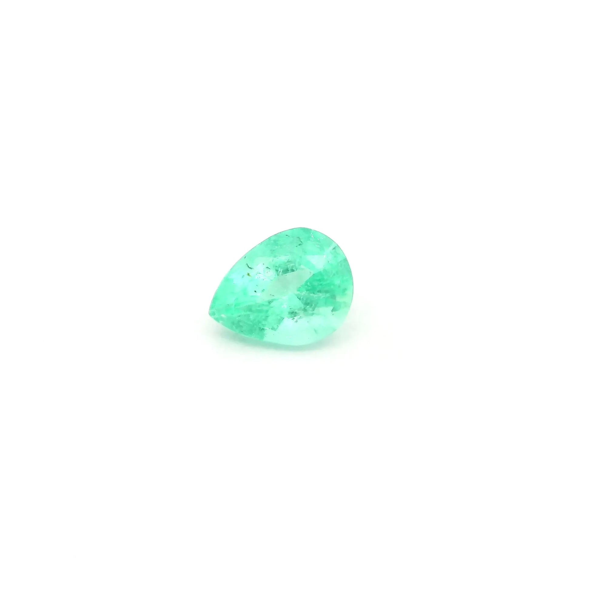 0.49ct Pear Natural Emerald (Colour Green, Clarity Slightly Included, Cut Faceted)