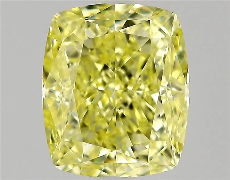 0.50ct Cushion modified Natural Diamond (Colour Fancy None Yellow, Clarity IF, Cut EX, GIA Certified)