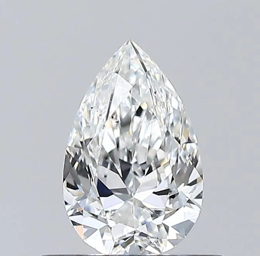 0.50ct Pear Natural Diamond (Colour F, Clarity SI1, GIA Certified)