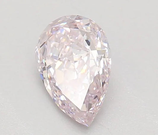 0.50ct Pear Natural Diamond (Colour Light Pink, Clarity VVS1, GIA Certified)