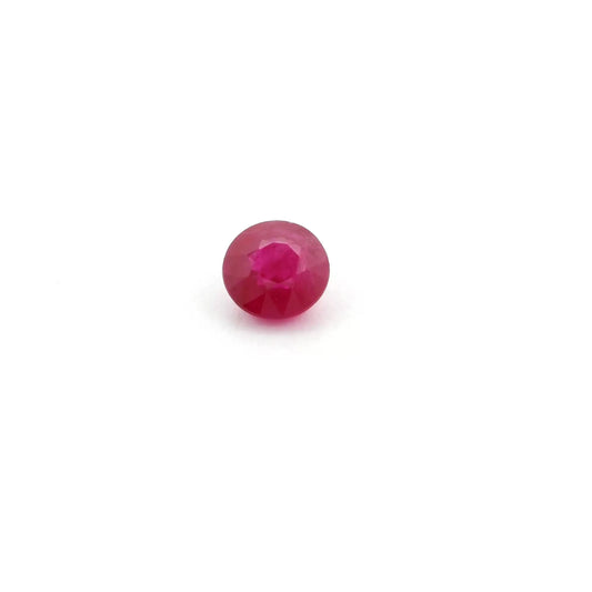 0.50ct Round Natural Ruby (Colour Red, Clarity Slightly Included, Cut Faceted)