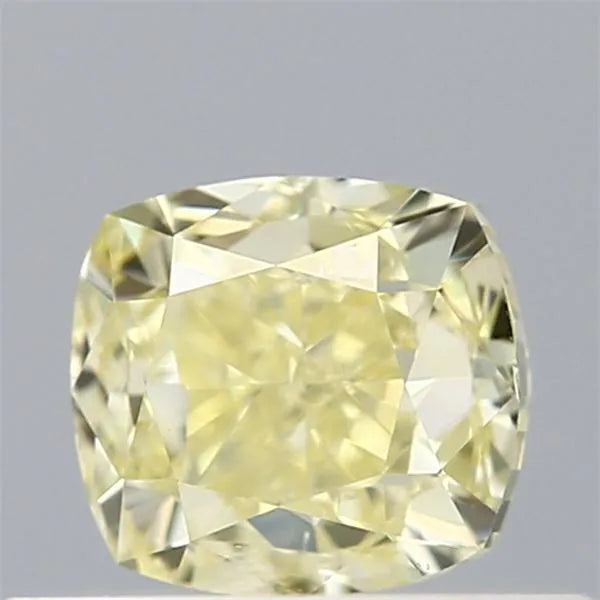 0.51ct Cushion brilliant Natural Diamond (Colour Fancy Yellow, Clarity SI1, GIA Certified)