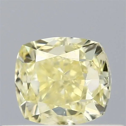 0.51ct Cushion brilliant Natural Diamond (Colour Fancy Yellow, Clarity SI1, GIA Certified)