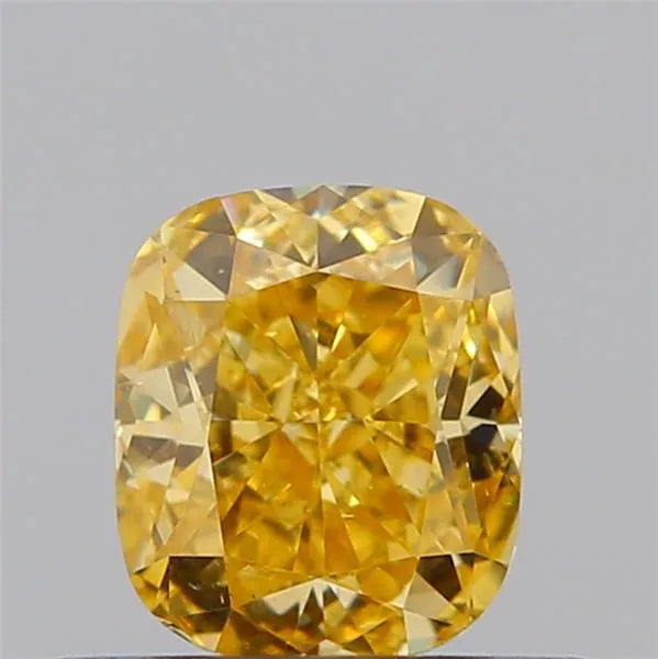 0.51ct Cushion brilliant Natural Diamond (Colour Fancy Yellow, Clarity VS2, GIA Certified)