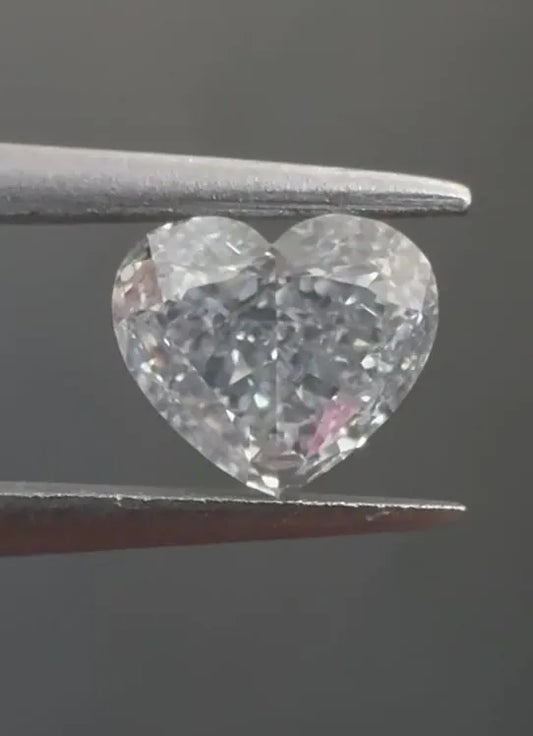 0.51ct Heart Natural Diamond (Colour Fancy Light Blue, Clarity IF, GIA Certified)