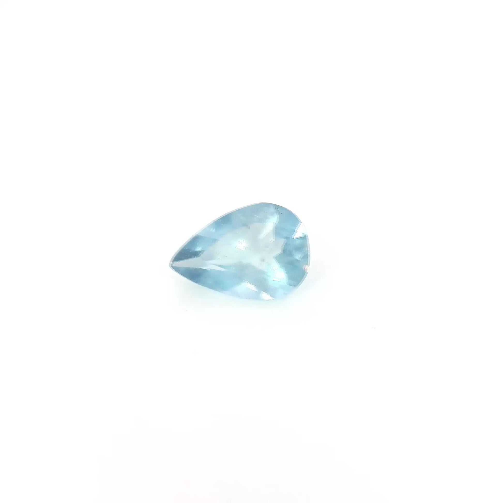 0.51ct Pear Natural Aquamarine (Colour Blue, Clarity Eye Clean, Cut Faceted)