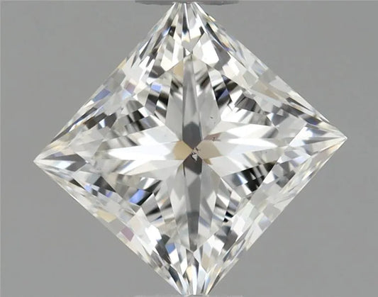 0.51ct Princess Natural Diamond (Colour H, Clarity SI1, GIA Certified)