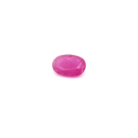 0.52ct Oval Natural Ruby (Colour Red, Clarity Moderately Included, Cut Faceted)