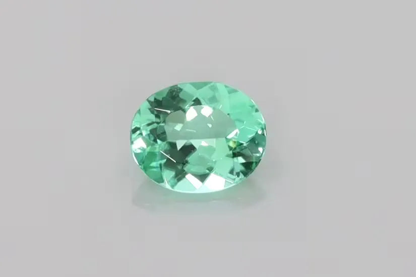0.52ct Oval Natural Tourmaline (Colour Green, Clarity Eye Clean, Cut Faceted)