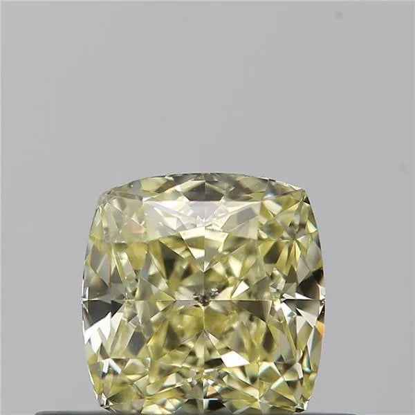 0.53ct Cushion brilliant Natural Diamond (Colour Fancy Yellow, Clarity SI1, GIA Certified)