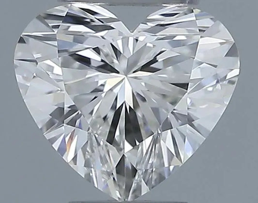 0.53ct Heart Natural Diamond (Colour F, Clarity IF, Cut EX, IGI Certified)