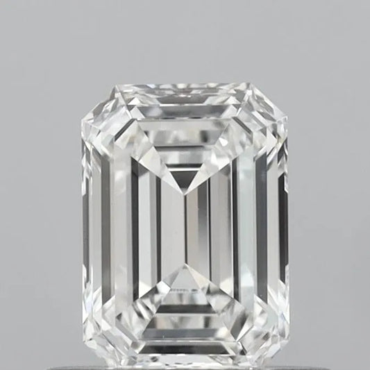 0.54ct Emerald Natural Diamond (Colour F, Clarity VS1, Cut VG, IGI Certified)