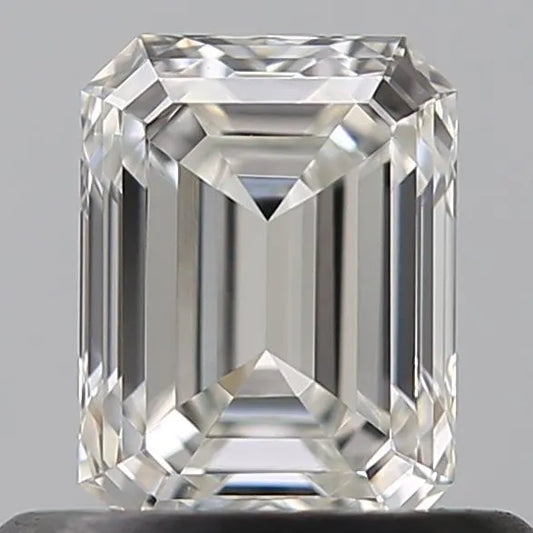 0.54ct Emerald Natural Diamond (Colour F, Clarity VS1, Cut VG, IGI Certified)