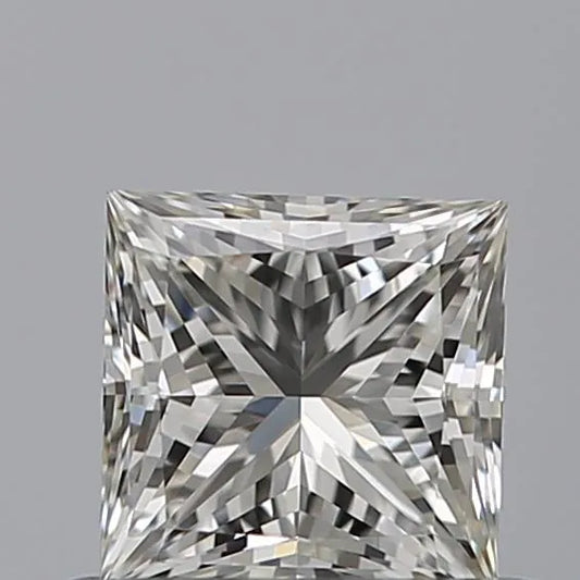 0.54ct Princess Natural Diamond (Colour G, Clarity IF, Cut EX, IGI Certified)
