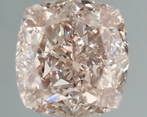 0.55ct Cushion modified Natural Diamond (Colour Fancy Pinkish Brown, Clarity VS1, GIA Certified)