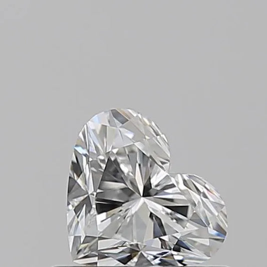 0.56ct Heart Natural Diamond (Colour F, Clarity IF, GIA Certified)