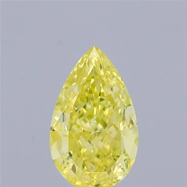 0.56ct Pear Natural Diamond (Colour Fancy Intense Yellow, Clarity VS1, GIA Certified)