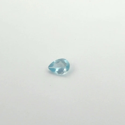 0.57ct Pear Natural Aquamarine (Colour Blue, Clarity Eye Clean, Cut Faceted)