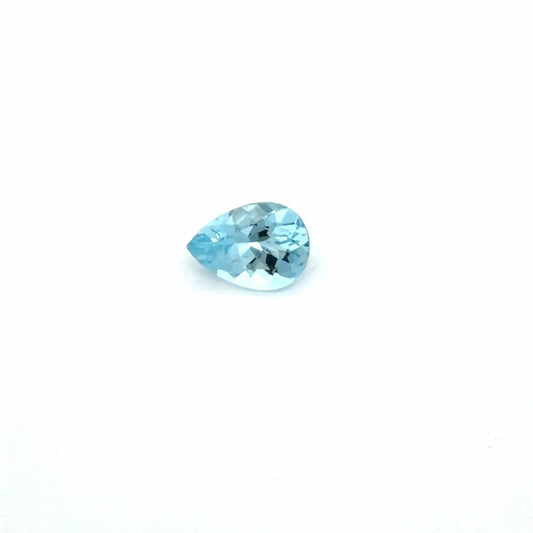 0.58ct Pear Natural Aquamarine (Colour Blue, Clarity Eye Clean, Cut Faceted)