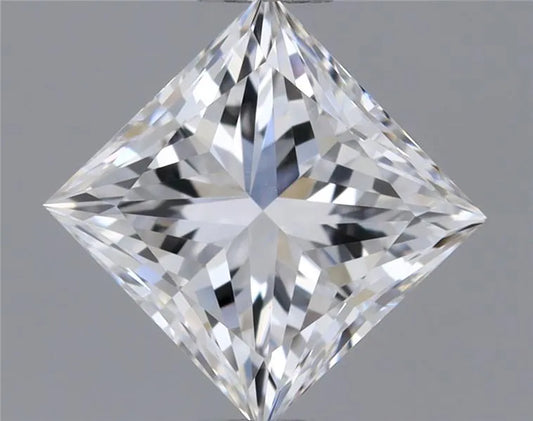 0.59ct Princess Natural Diamond (Colour E, Clarity VS1, GIA Certified)