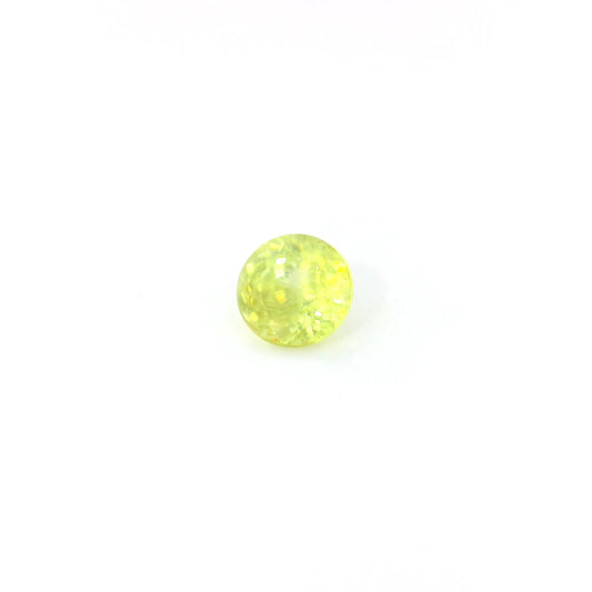 0.59ct Round Natural Sphene (Colour Yellow, Clarity Slightly Included, Cut Faceted)