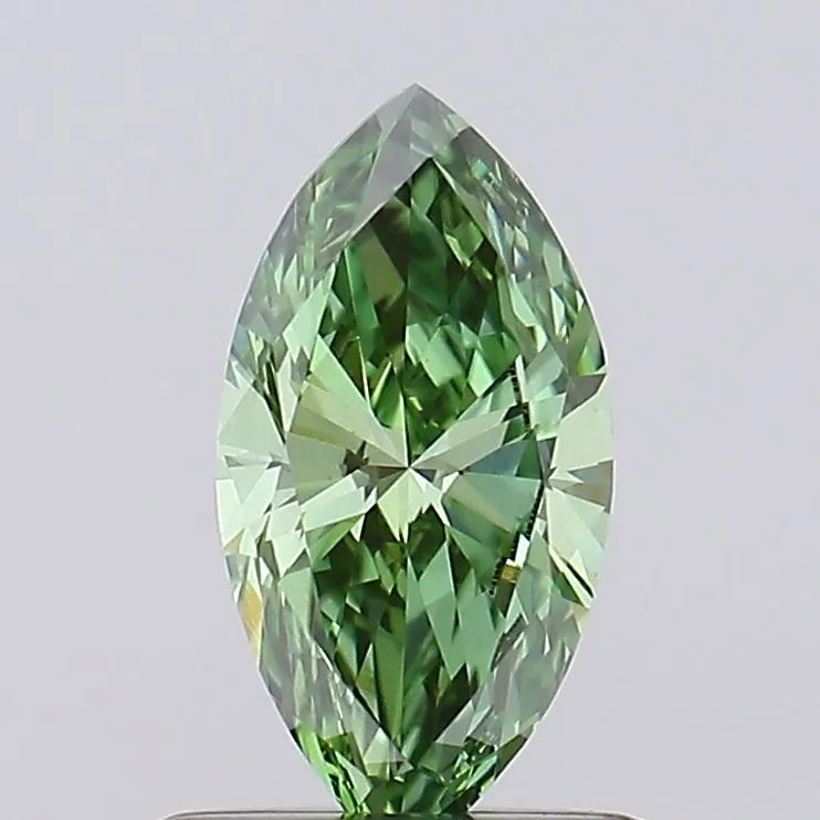 0.60ct Marquise Lab Grown Diamond (Colour Fancy Vivid Green, Clarity VS1, IGI Certified)