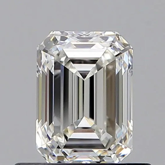 0.61ct Emerald Natural Diamond (Colour G, Clarity IF, GIA Certified)