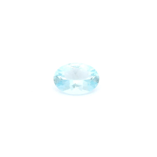 0.61ct Oval Natural Aquamarine (Colour Blue, Clarity Eye Clean, Cut Faceted)