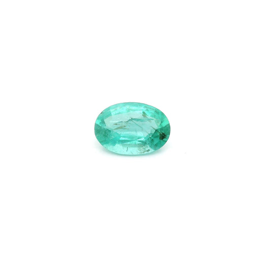 0.62ct Oval Natural Emerald (Colour Green, Clarity Slightly Included, Cut Faceted)