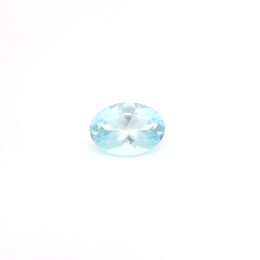 0.63ct Oval Natural Aquamarine (Colour Blue, Clarity Eye Clean, Cut Faceted)