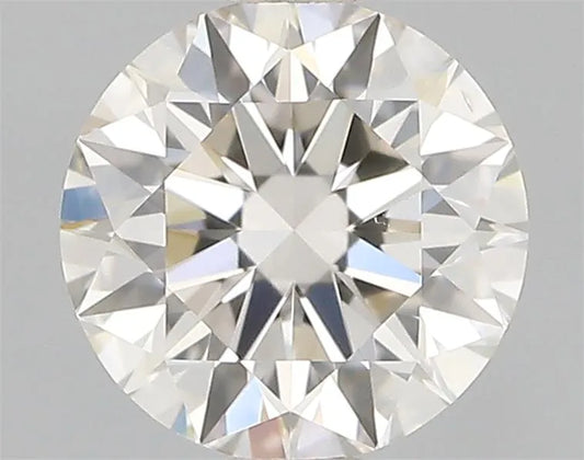0.63ct Round Natural Diamond (Colour Faint Brown, Clarity VS2, Cut EX, GIA Certified)