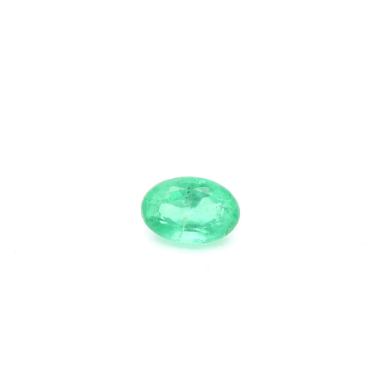 0.64ct Oval Natural Emerald (Colour Green, Clarity Slightly Included, Cut Faceted)