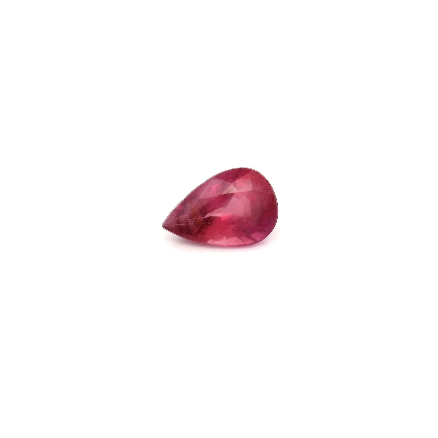0.64ct Pear Natural Ruby (Colour Red, Clarity Slightly Included, Cut Faceted)