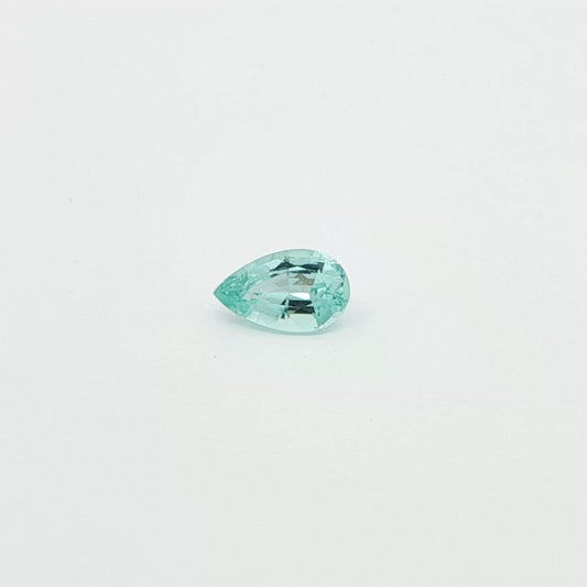 0.64ct Pear Natural Tourmaline (Colour Blue, Clarity Eye Clean, Cut Faceted)