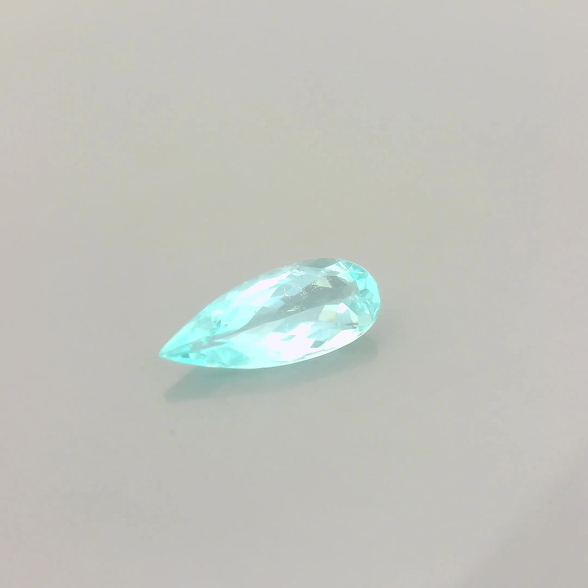 0.64ct Pear Natural Tourmaline (Colour Blue, Clarity Slightly Included, Cut Faceted)