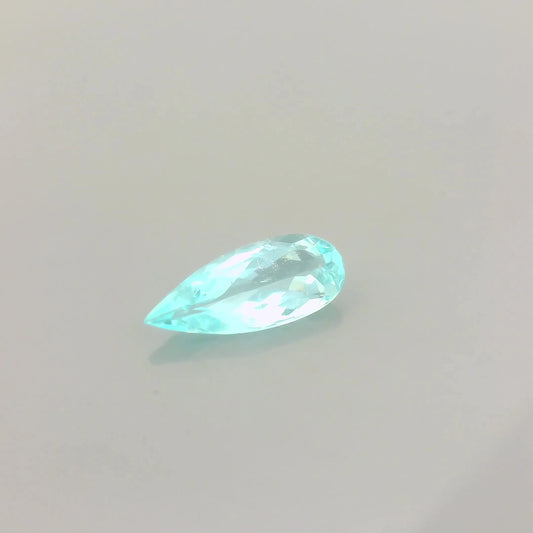 0.64ct Pear Natural Tourmaline (Colour Blue, Clarity Slightly Included, Cut Faceted)