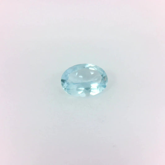 0.65ct Oval Natural Aquamarine (Colour Blue, Clarity Eye Clean, Cut Faceted)