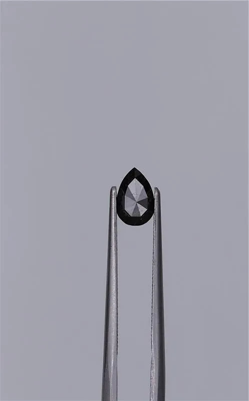 0.65ct Pear Natural Diamond (Colour Fancy Black, Clarity VVS2, Cut EX, GIA Certified)