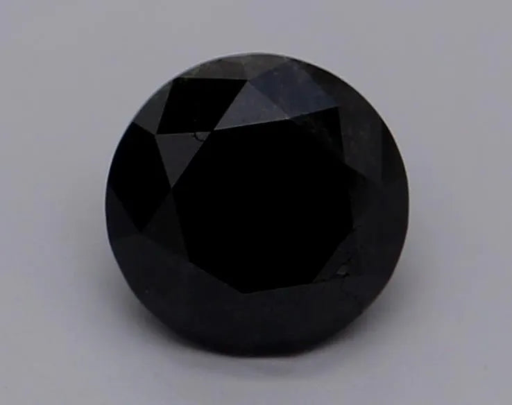 0.68ct Round Natural Diamond (Colour Fancy Black, Clarity VVS2, Cut EX, GIA Certified)