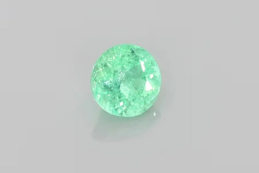 0.69ct Round Natural Tourmaline (Colour Green, Clarity Slightly Included, Cut Faceted)