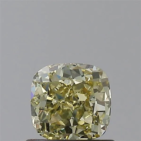 0.70ct Cushion brilliant Natural Diamond (Colour Fancy Yellow, Clarity VS1, GIA Certified)