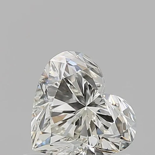 0.70ct Heart Natural Diamond (Colour K, Clarity VS1, GIA Certified)
