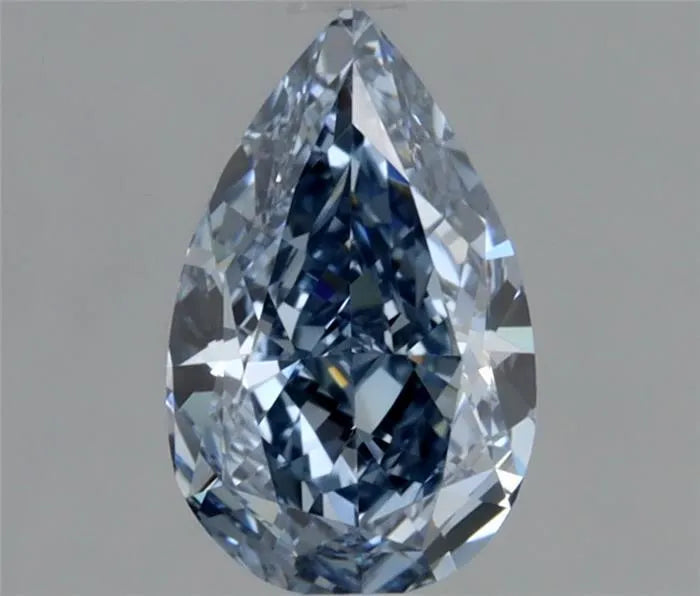 0.70ct Pear Natural Diamond (Colour Fancy Vivid Blue, Clarity VVS1, GIA Certified)