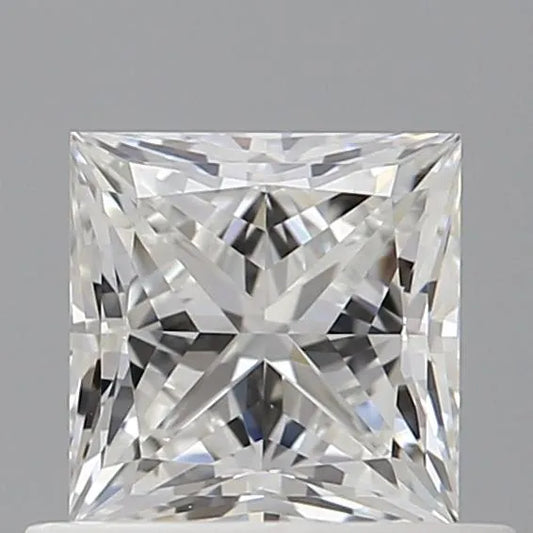 0.70ct Princess Natural Diamond (Colour F, Clarity IF, GIA Certified)