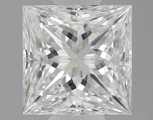 0.70ct Princess Natural Diamond (Colour F, Clarity VS2, Cut VG, GIA Certified)