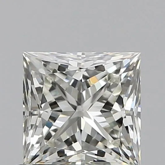 0.70ct Princess Natural Diamond (Colour K, Clarity VVS2, Cut VG, GIA Certified)