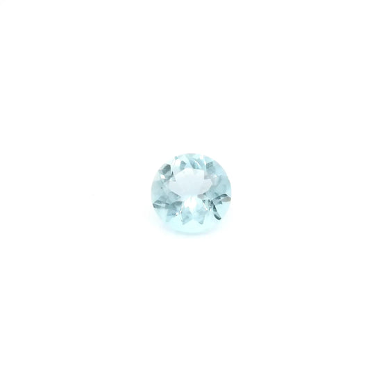 0.70ct Round Natural Aquamarine (Colour Blue, Clarity Slightly Included, Cut Faceted)