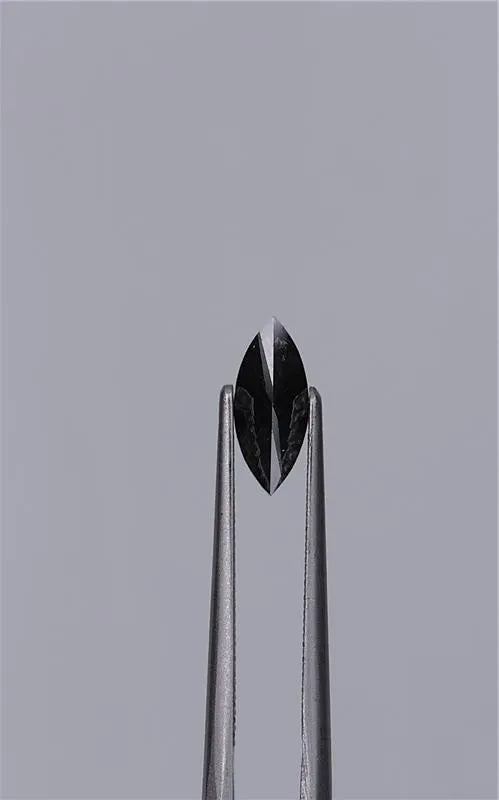0.71ct Marquise Natural Diamond (Colour Fancy Black, Clarity VVS2, Cut EX, GIA Certified)